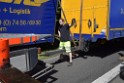 LKW in Boeschung A 3 Rich Frankfurt Hoehe Roesrath Lohmar P129